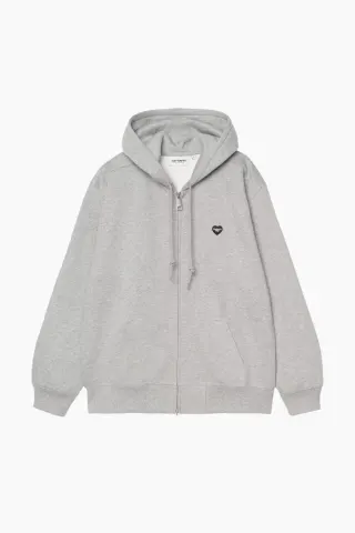 Carhartt W' HD Small Heart Patch Jacket - Grey Heather/Black – Carhartt WIP — produktfoto