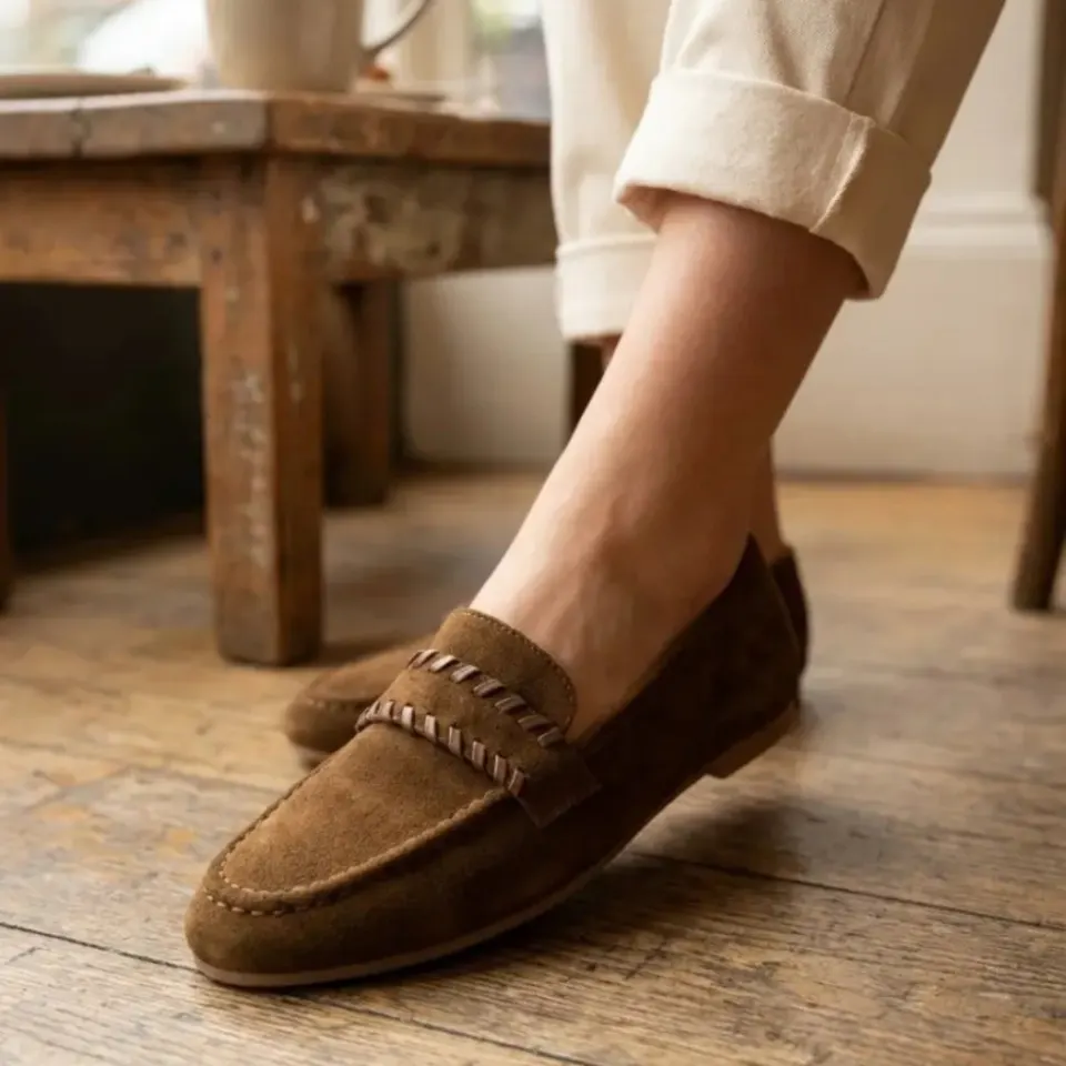 Malva loafers ZU117-65 – Khaki — produktfoto