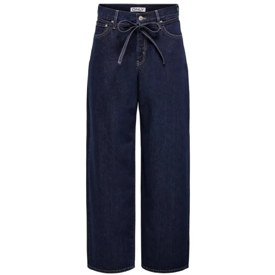 ONLY Bukser Onlgianna – Dark Blue Denim Rinse — produktfoto
