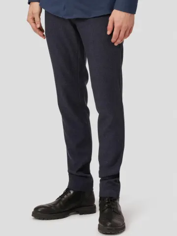 Gnious Amato Twill Pants Regular – Ultra Dark Navy — produktfoto
