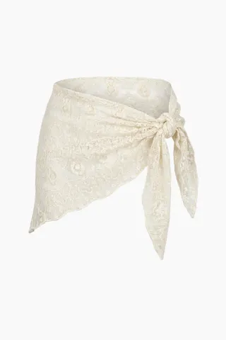 byQNTS Ella Cotton Scarf – Creme — produktfoto
