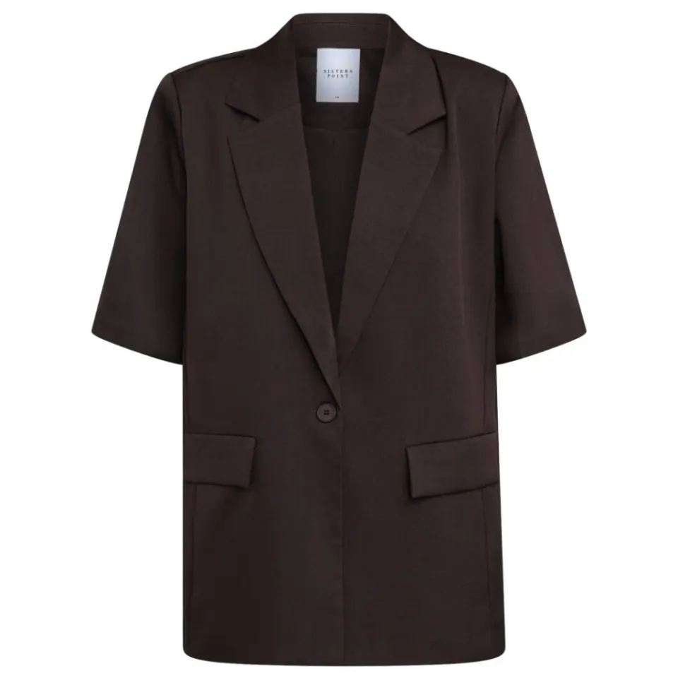 Sisters Point blazer Viksa med lukning med én knap – Mocca — produktfoto