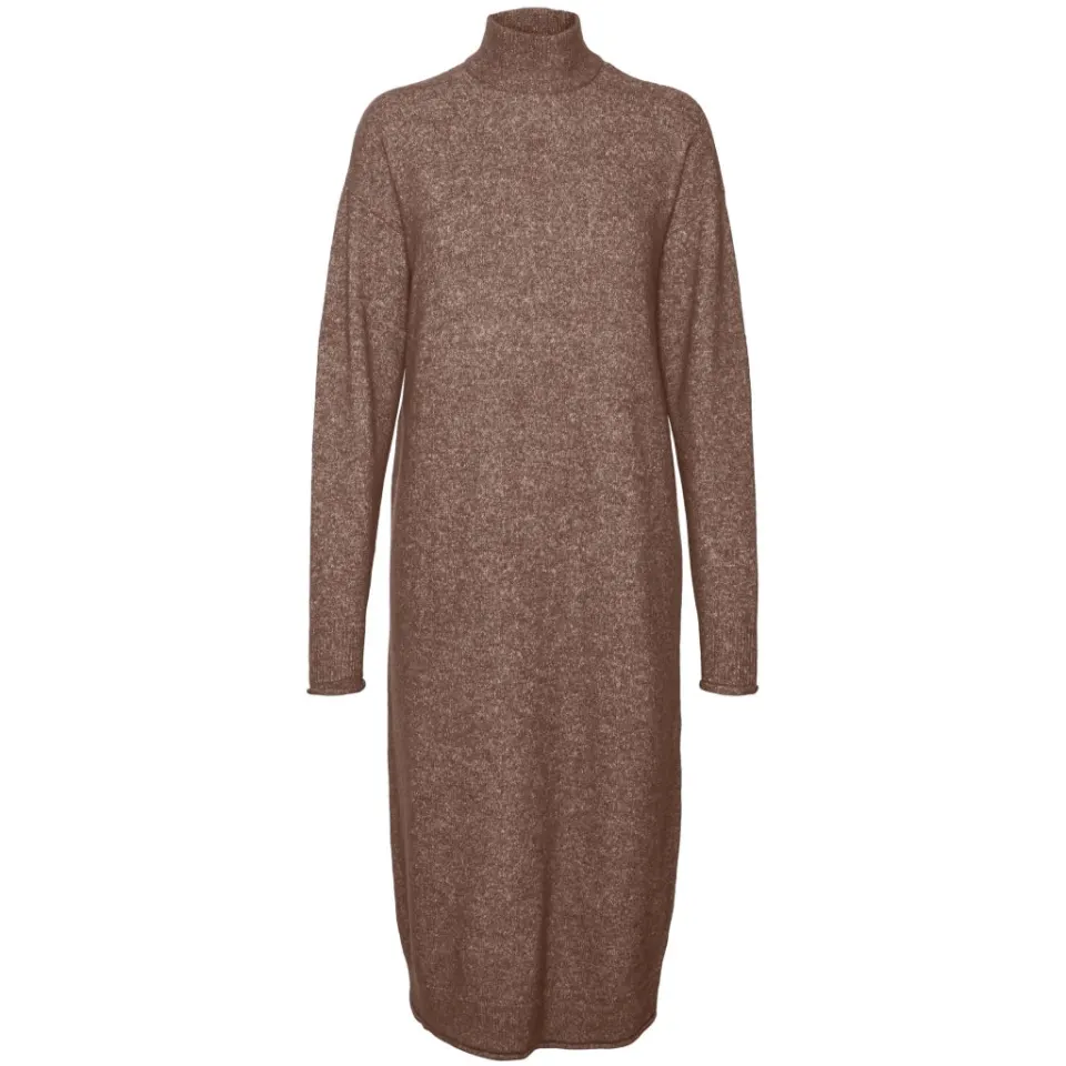 Vero Moda kjole Vmkaden – Brown Lentil MELANGE — produktfoto