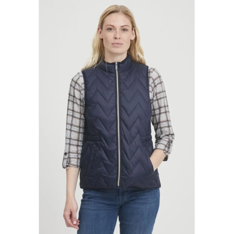 Fransa vest Frbapadding 3 – Dark Peacoat — produktfoto