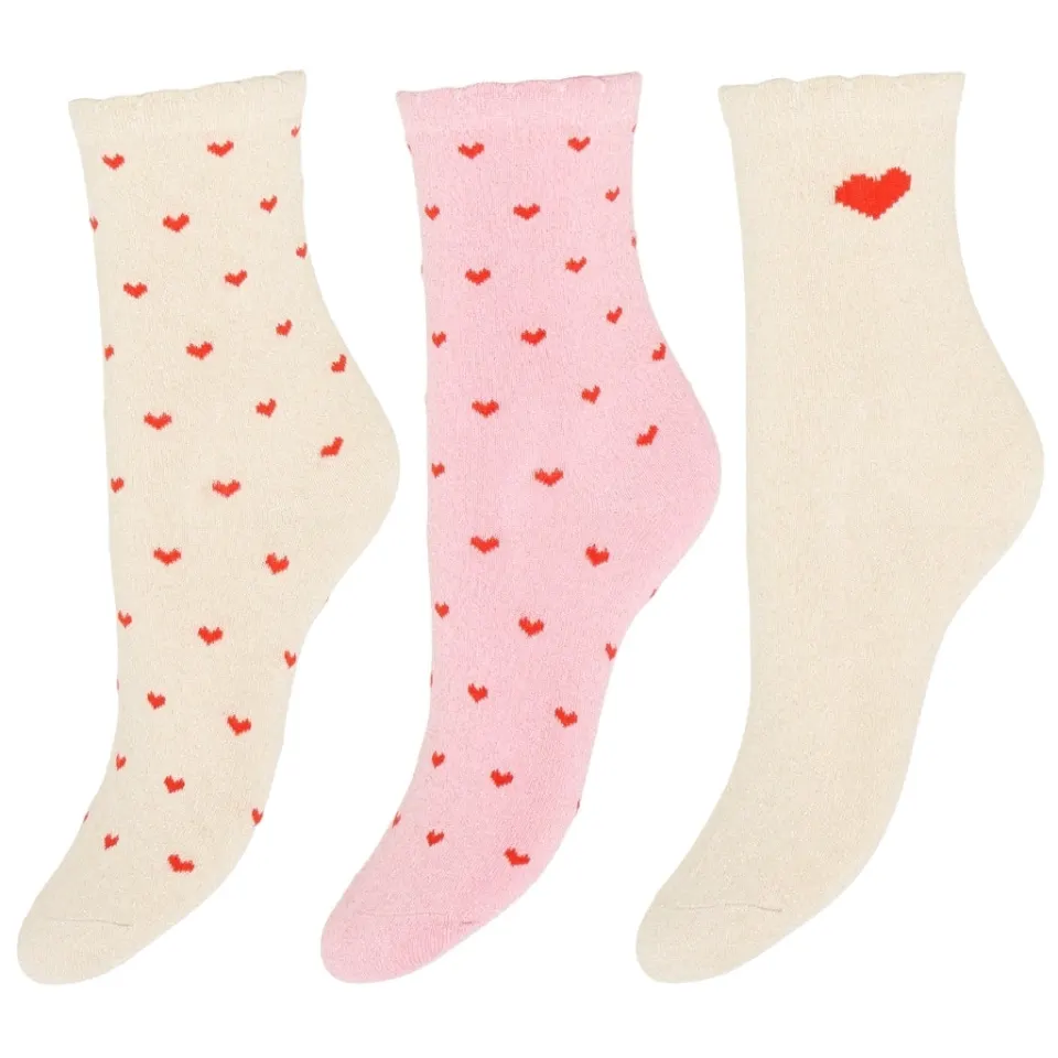 b.young strømper box Byvilaine – HEARTS SOCK — produktfoto