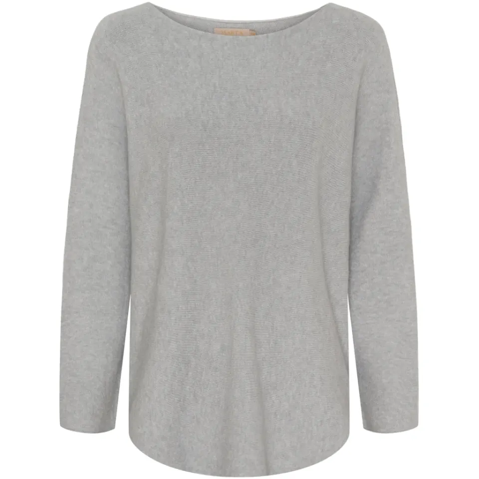 Marta du Château strik MDCDagmar 5001 – LightGrey4001 — produktfoto