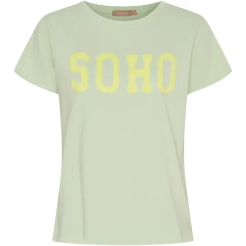 Marta du Château T-Shirt MdcHerdis 84275 – Mint16/Yellow — produktfoto