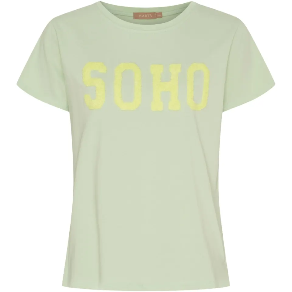 Marta du Château T-Shirt MdcHerdis 84275 – Mint16/Yellow — produktfoto